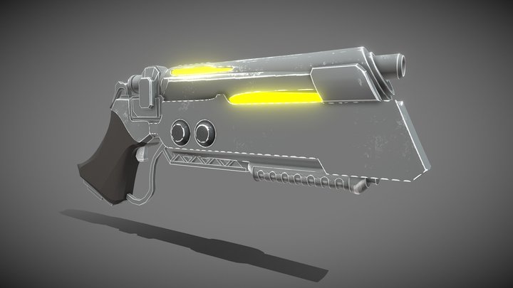Sci-Fi Pistol 3D Model