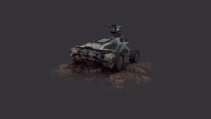 Centurion car + turret 3D Model