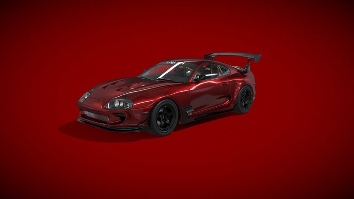 Toyota Supra MK4 Tuned 3D Model