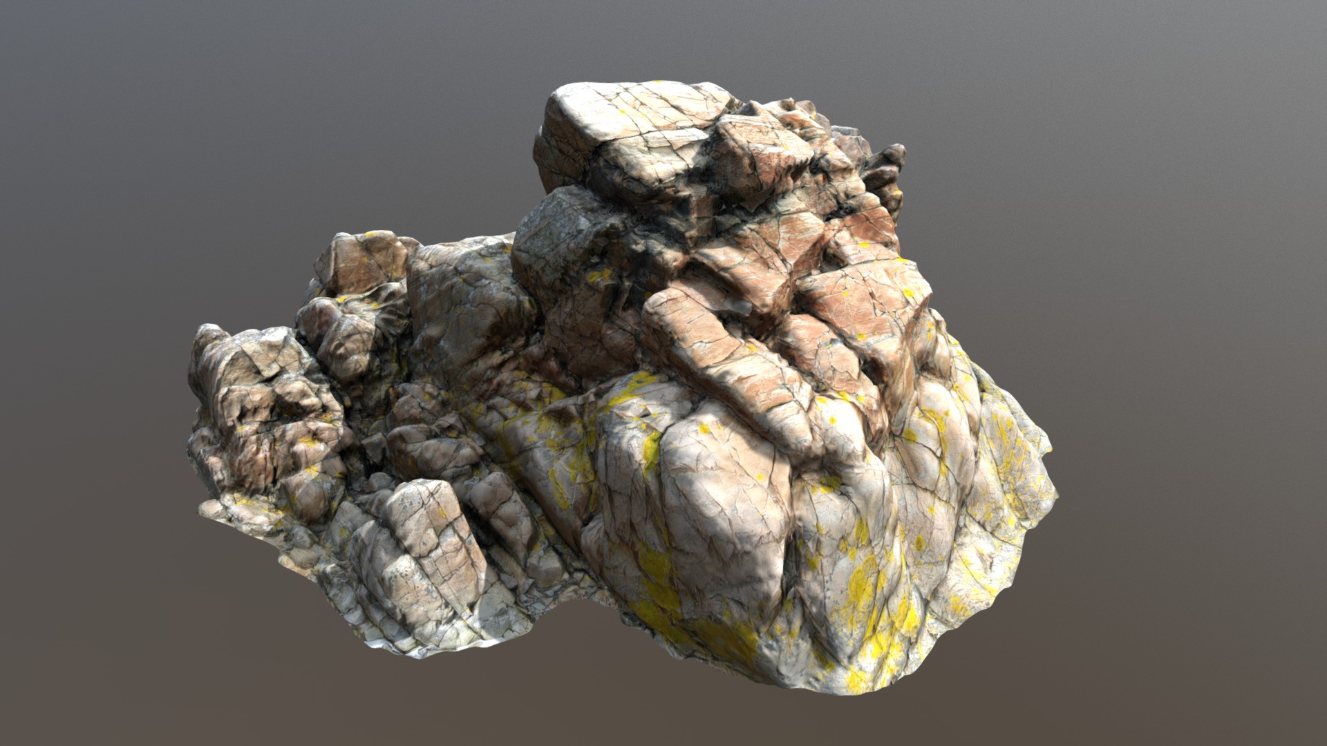 3D model Nature Rock Cliff M - This is a 3D model of the Nature Rock Cliff M. The 3D model is about a pile of wood.