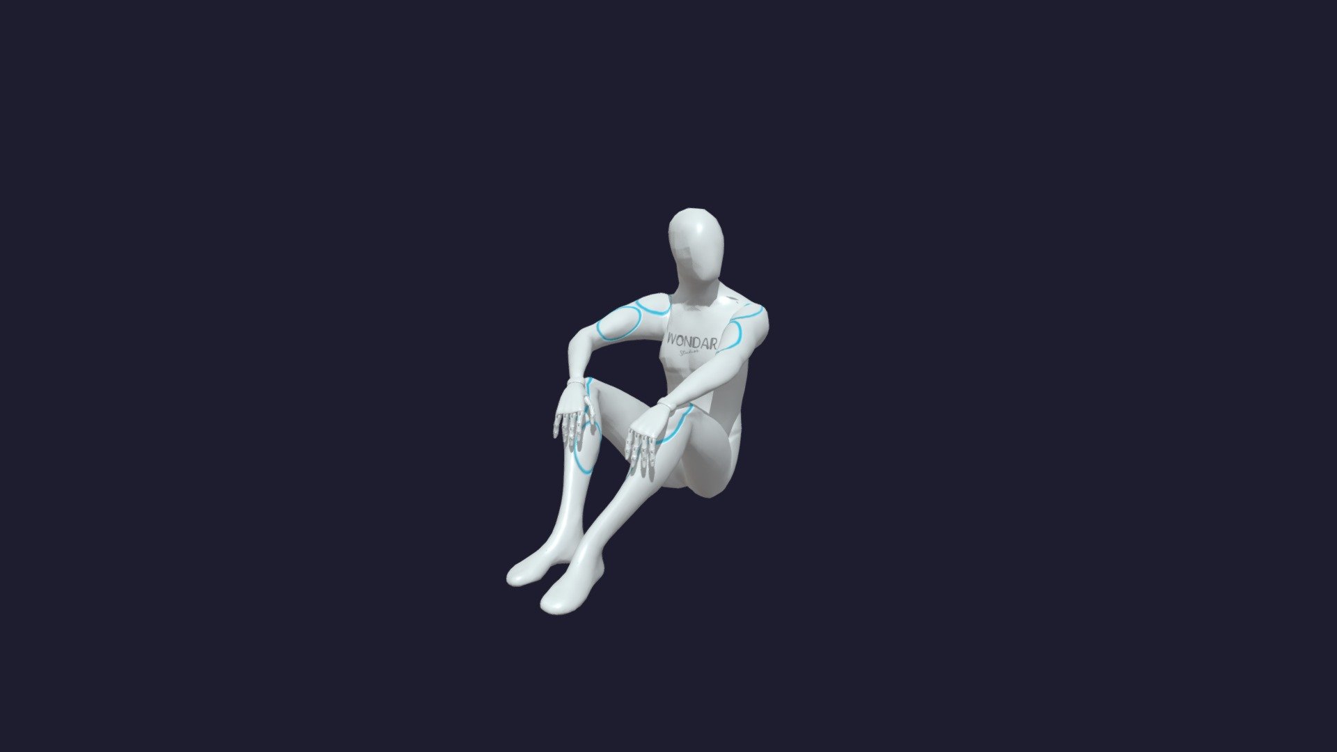 Sitting on the ground — Sketchfab embed 3D viewer