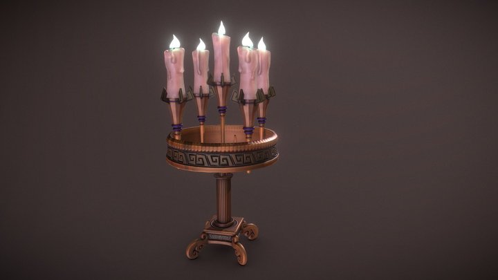 Olympus Candle holder 3D Model