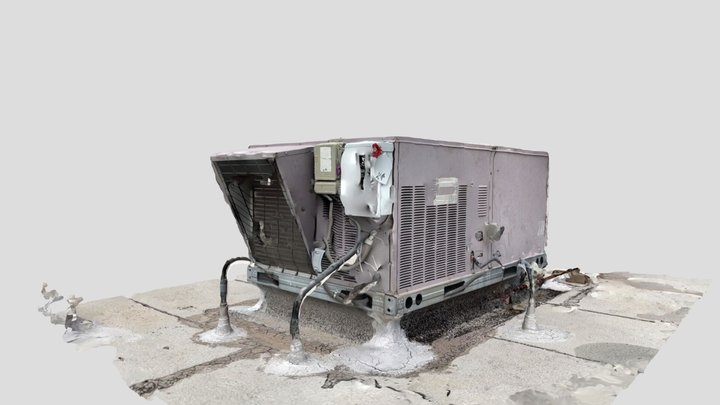 Industrial Roof A/C Vent 3D Model
