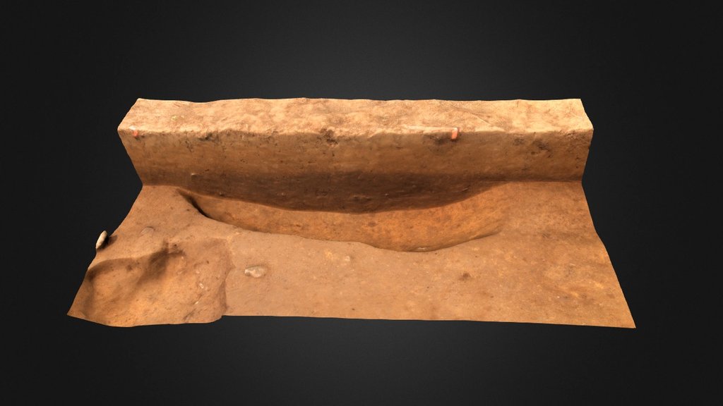 Feature 88, West Half Excavated