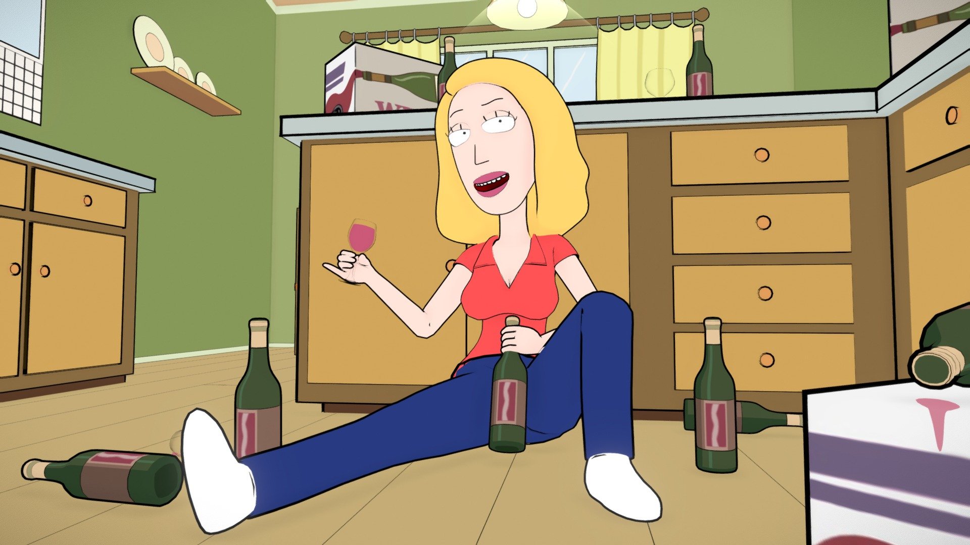Rick And Morty Beth Smith Download Free 3D Model By ASideOfChidori 