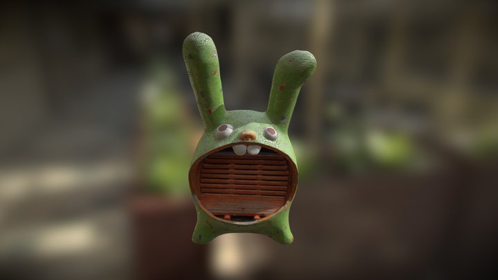 Rabbit Bench 3D Model