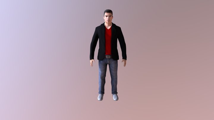Male Samba Dance 3D Model