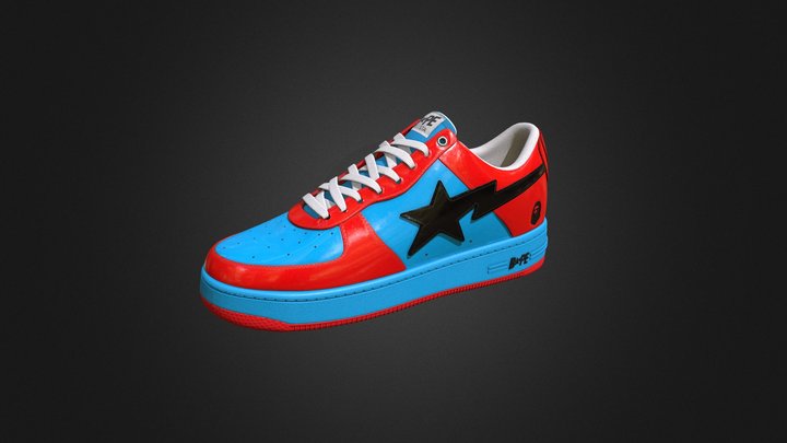 Bape Sneaker Spider-Man 3D Model
