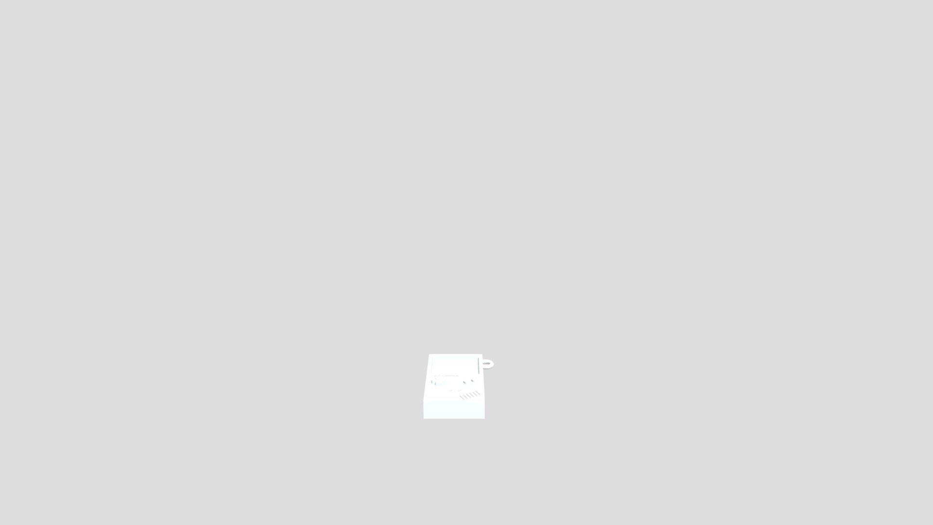 Gameboy Keychain — Sketchfab embed 3D viewer