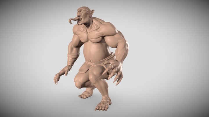 Beast 3d printable character model 3D Model