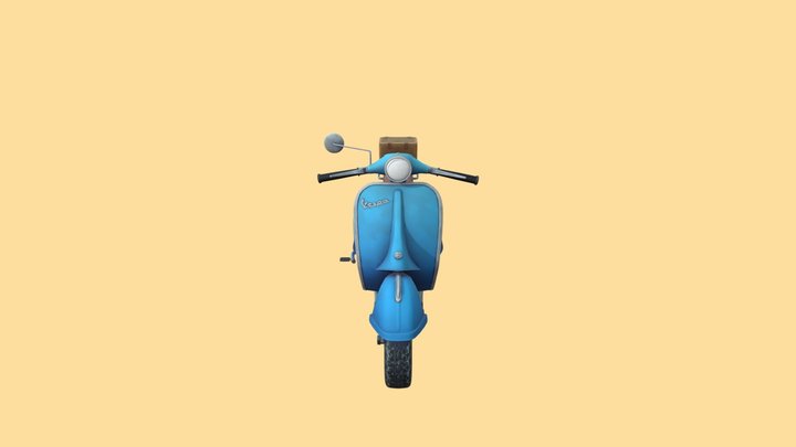 Stylized Vespa 3D Model