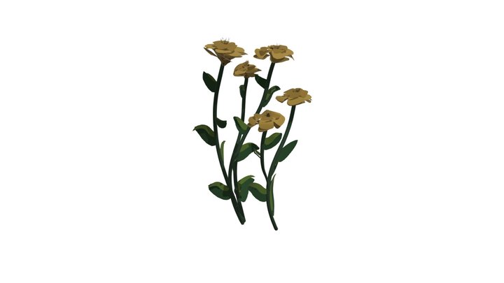 Yellow Flowers – Free 3D Model STL