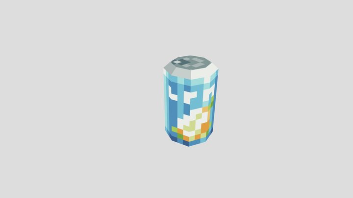 Lemon Soda Can 3D Model