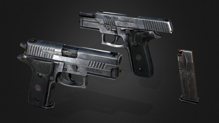 Sig Sauer P229 LEGION 3D Model