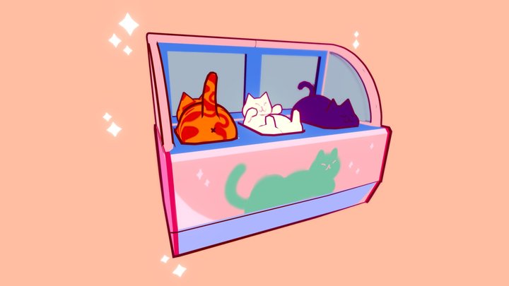 Kitty Cream 3D Model