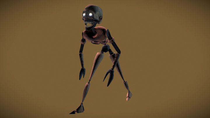 scary animatronic skull thing 3D Model