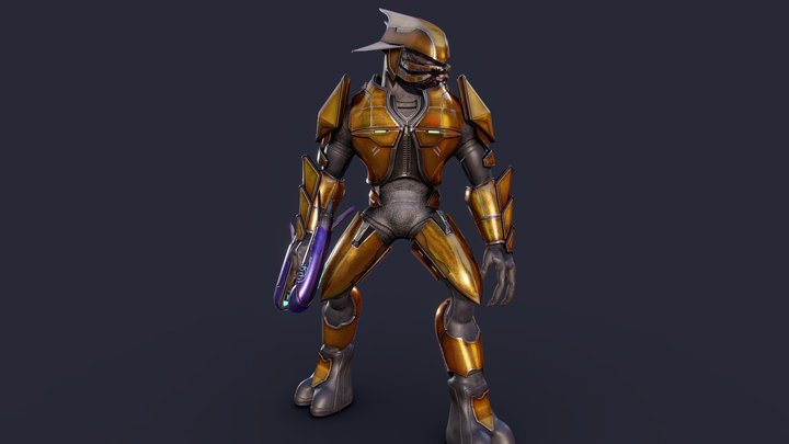 Halo Elite Zealot 3D Model
