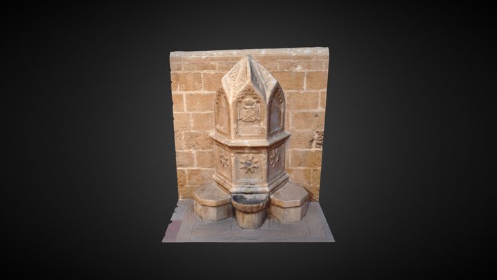 Fuente Plaza de la Iglesia Xàbia / Jávea 3D Model