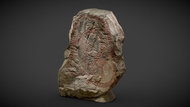 Monumental Runic Stone - Optimised, 20k – Free 3D Model STL