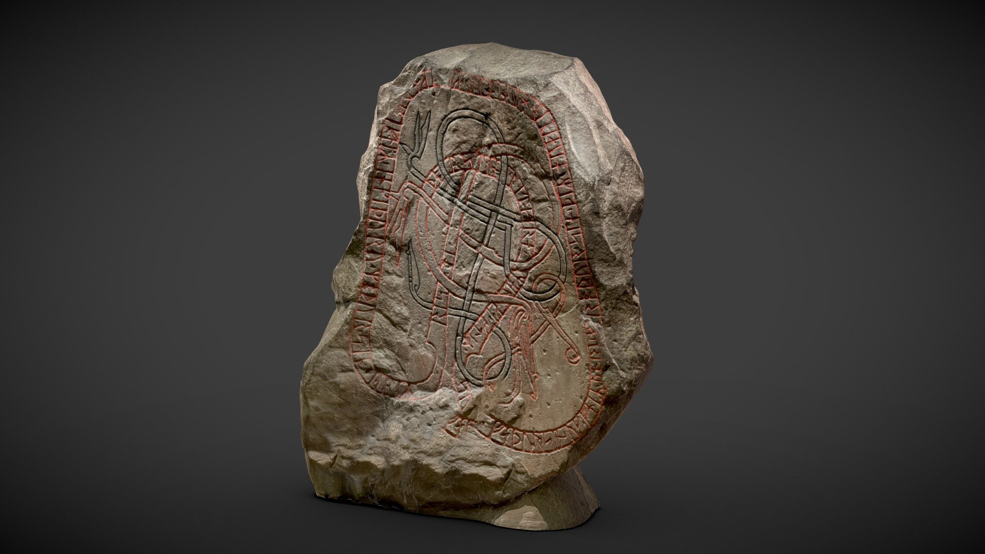 Monumental Runic Stone - Optimised, 20k - Download Free 3D model by ...