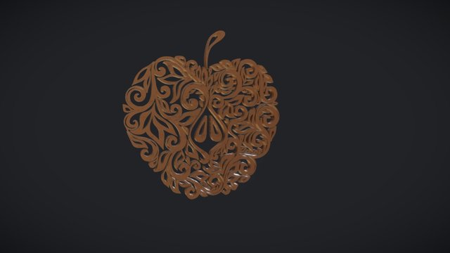 Яблоко узор 3D Model