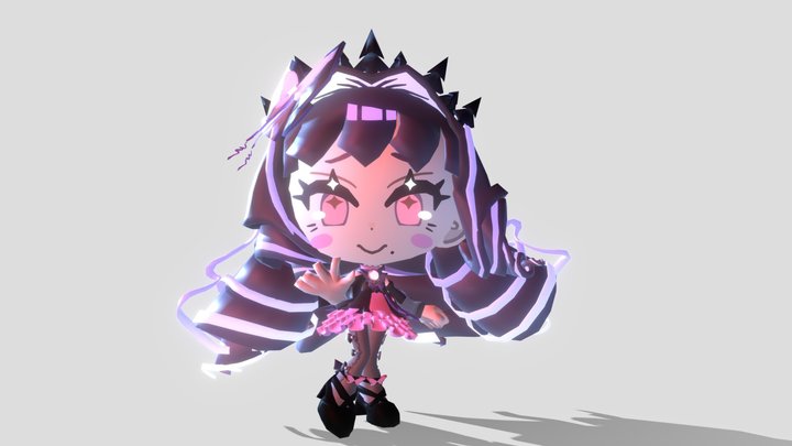 Arisu Oshiro(Chibi)_[PixelLink] 3D Model