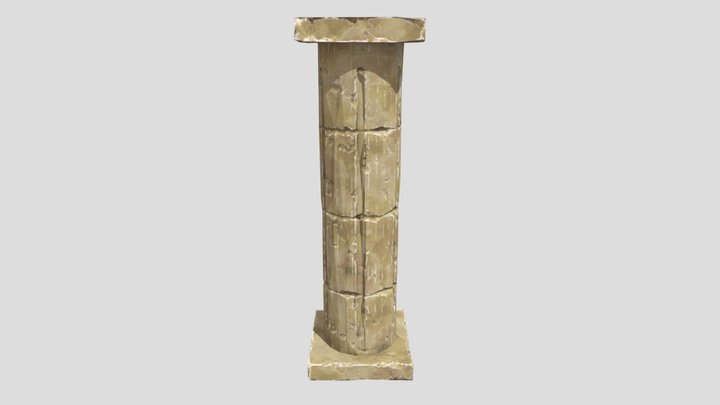 Colonne Grecque pour le jeu Amon 3D Model
