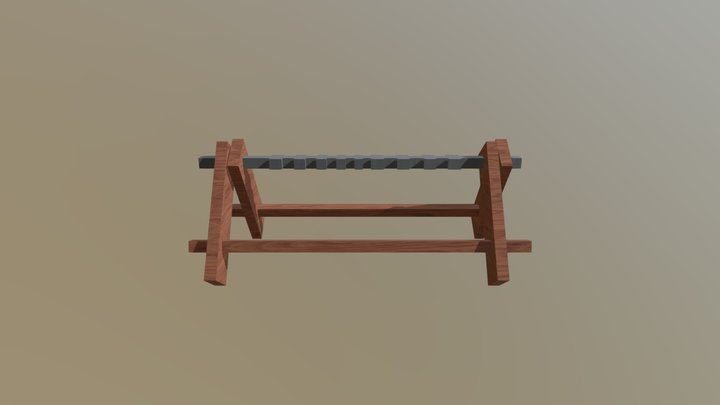 Sword Rack 3D Model