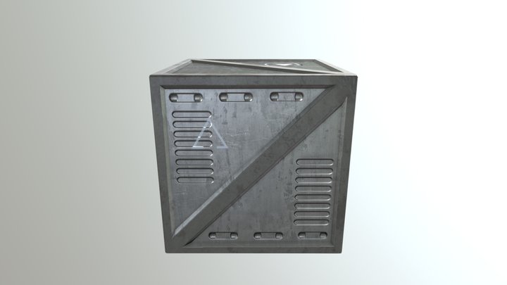 Crate Asset 3D Model