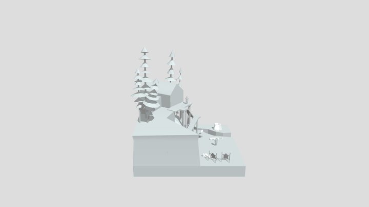 Diorama Blockout - Forest Loner 3D Model