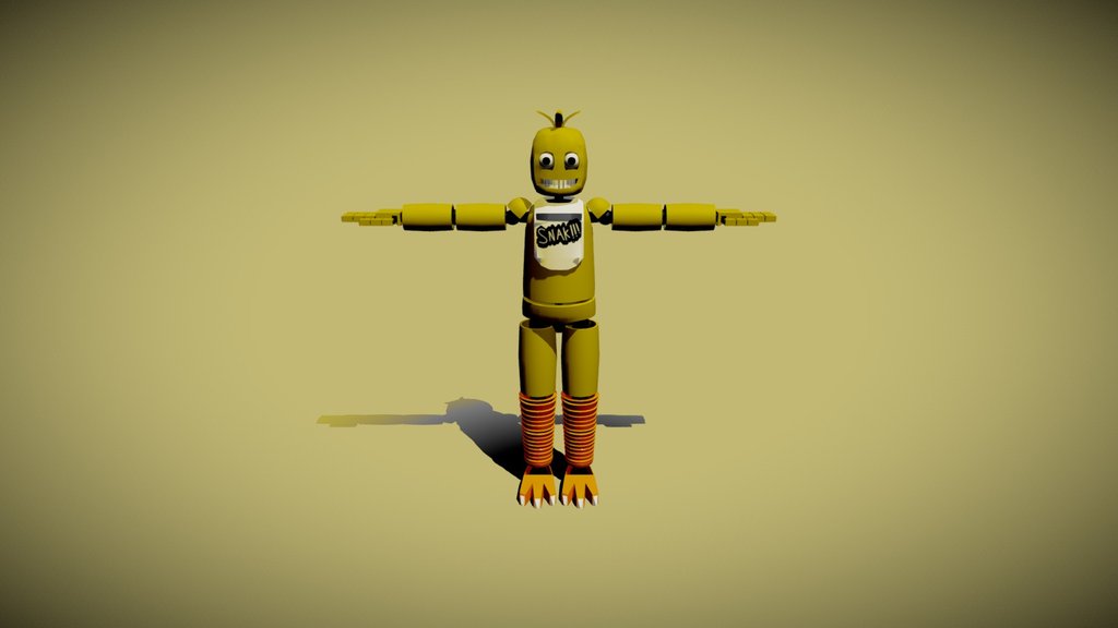 Chick From FNAF 1 Remake No Rigged bone