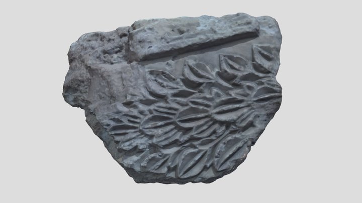 Temple decorative detail 3D Model