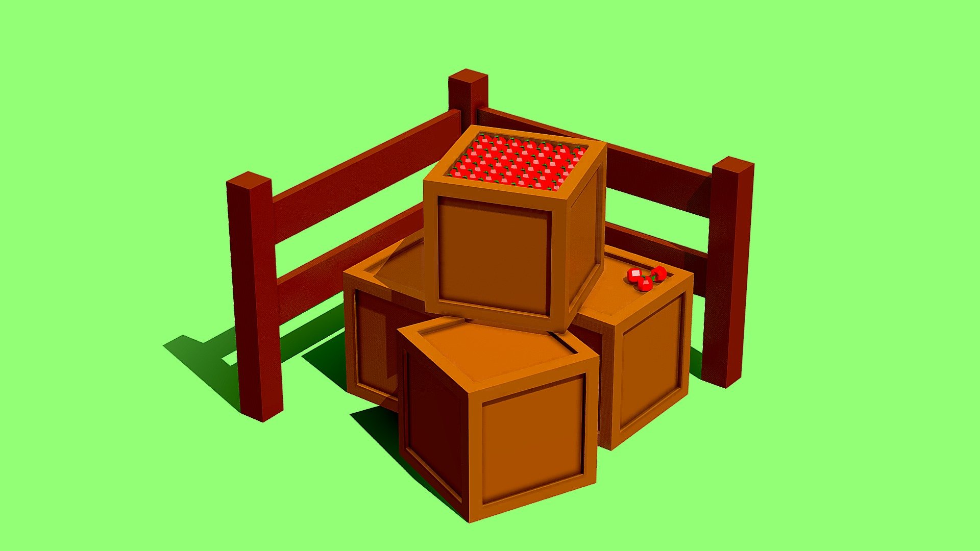 Apple Wooden Crate