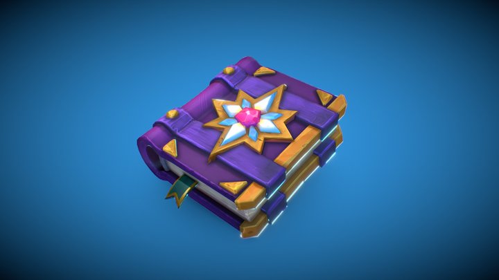 A Magic Spellbook 3D Model