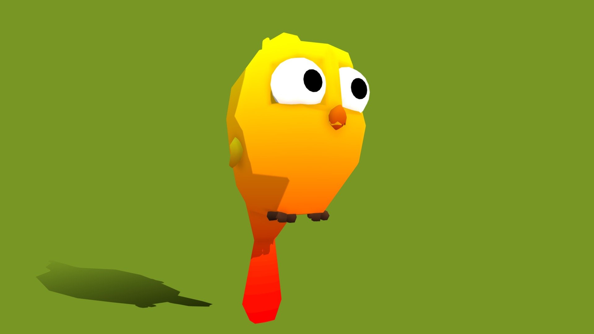 Low Poly Cartoon Bird - Buy Royalty Free 3D model by Toon Goo (@toongoo ...