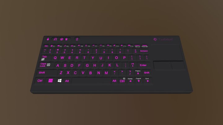 Keyboard Multi-Colors 3D Model 3D Model