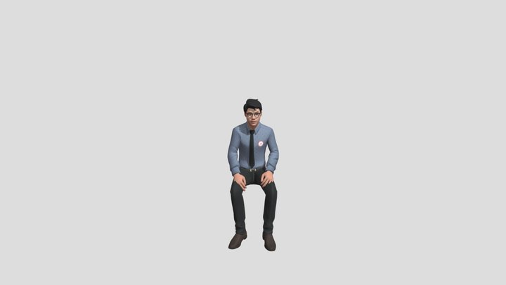 Sitting 3D Model