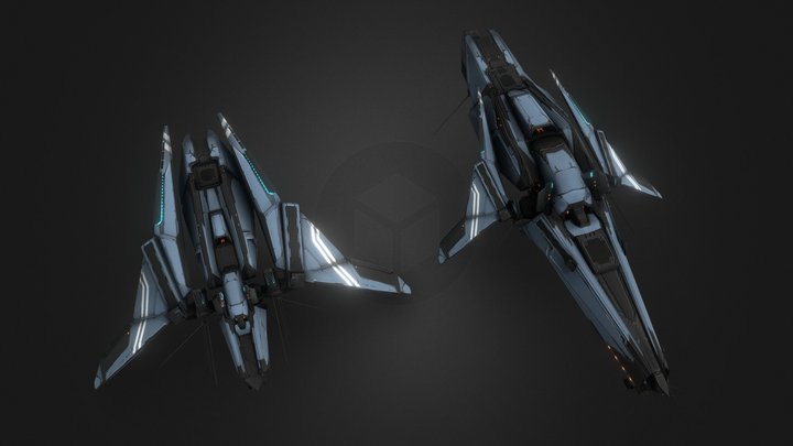 EVE Online "Thunderchild" Battleship Re-Bash 3D Model