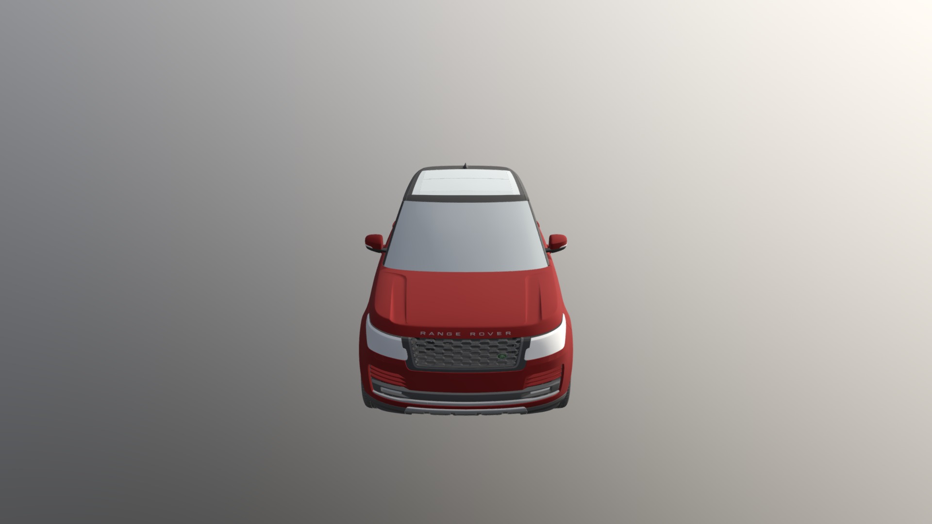 3D model Range Rover Hybrid L405 2018 Fbx - This is a 3D model of the Range Rover Hybrid L405 2018 Fbx. The 3D model is about a red car on a white background.