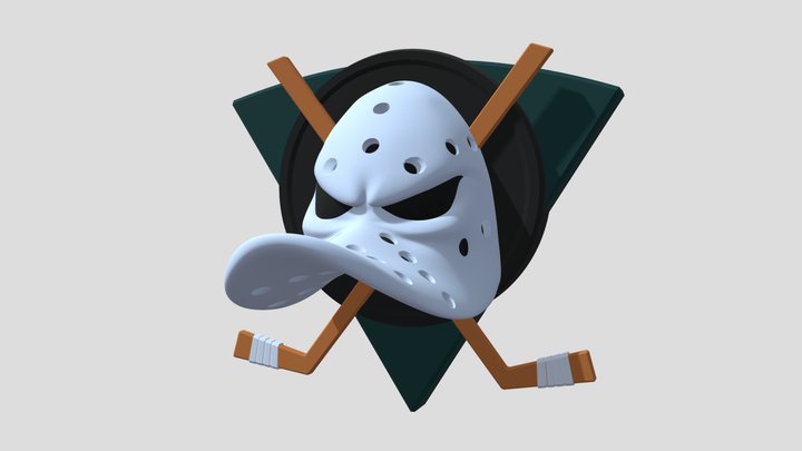 Mighty Ducks Logo 3D Model