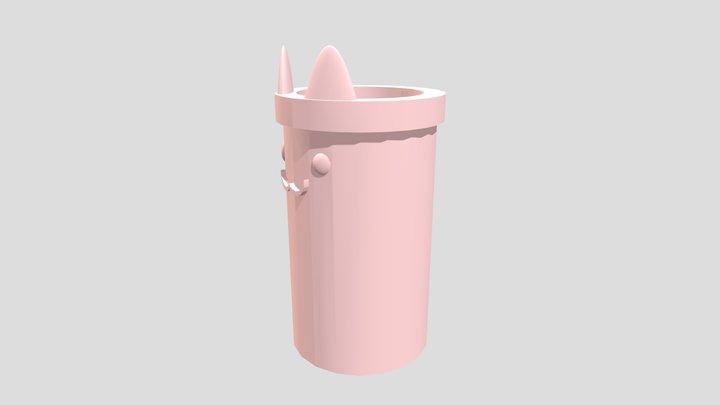 狗狗筆筒 3D Model