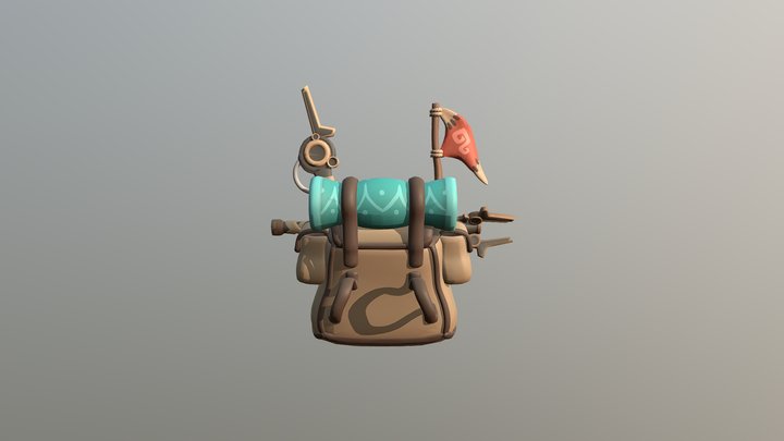 Zelda BOTW Goron Backpack 3D Model