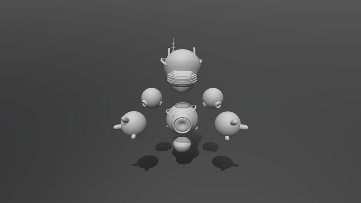 Simple Robot James G 3D Model