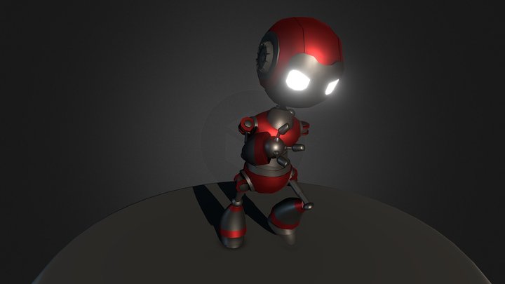 Lowpoly Robot 3D Model