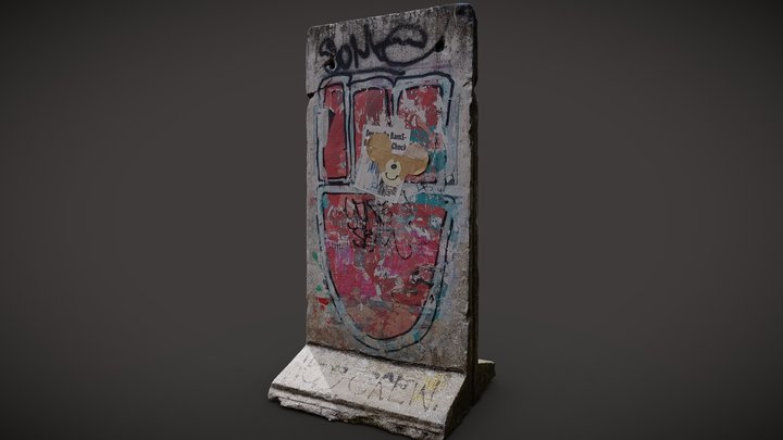 Berlin Wall 3D Model