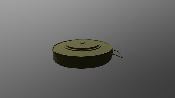 WW2 Land Mine 3D Model