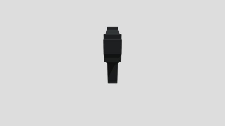 PistolBlocky 3D Model