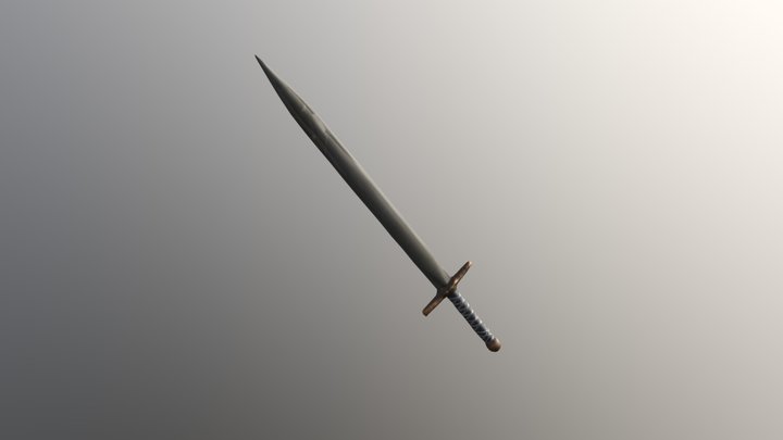 Low poly Sword 3D Model