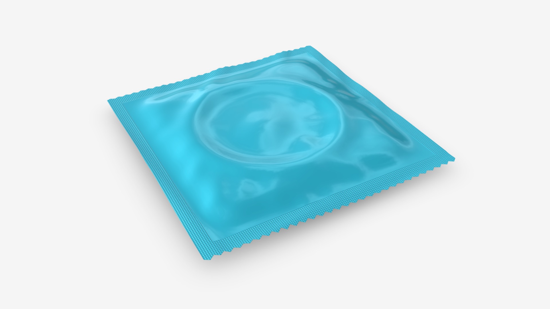 3D model Condom package - This is a 3D model of the Condom package. The 3D model is about shape.