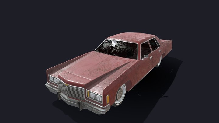1975 Chevrolet Impala 4-Door Sedan 3D Model